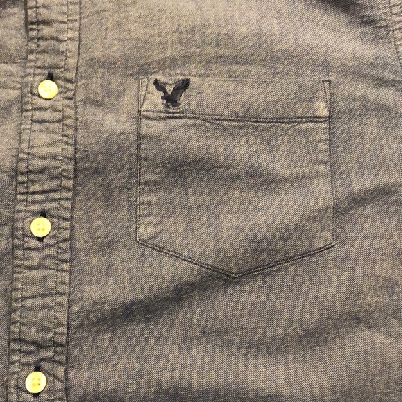Denim Button-up American Eagle top - Picture 3 of 5